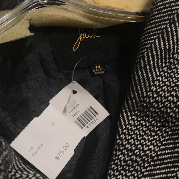 Jack by BB Dakota Pamelia Herringbone Jacket, Med - Picture 7 of 8